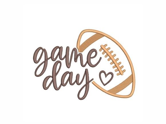 Game Day Embroidery Design